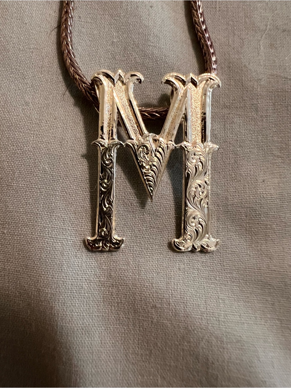 Montana Silversmiths Silver Letter M Necklace